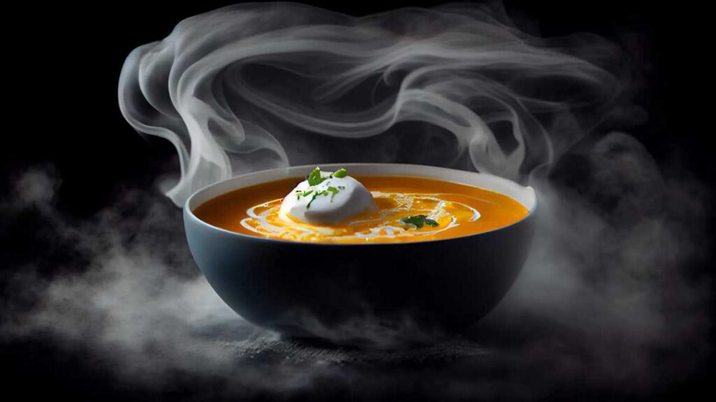 Warm soup